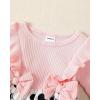 imageRenotemy Newborn Baby Girl Clothes Infant Girl Outfits Knit Romper Dress with Hat Baby Clothes for Girls 018 MonthsPinkcow