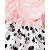 imageRenotemy Newborn Baby Girl Clothes Infant Girl Outfits Knit Romper Dress with Hat Baby Clothes for Girls 018 MonthsPinkcow
