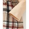 imageRenotemy Newborn Baby Girl Clothes Infant Girl Outfits Knit Romper Dress with Hat Baby Clothes for Girls 018 MonthsPlaid Brown