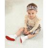 imageRenotemy Newborn Baby Girl Clothes Infant Girl Outfits Knit Romper Dress with Hat Baby Clothes for Girls 018 MonthsPlaid Brown