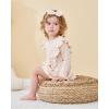 imageRenotemy Newborn Baby Girl Clothes Infant Girl Outfits Knit Romper Dress with Hat Baby Clothes for Girls 018 MonthsSolid Beige