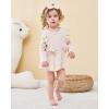 imageRenotemy Newborn Baby Girl Clothes Infant Girl Outfits Knit Romper Dress with Hat Baby Clothes for Girls 018 MonthsSolid Beige