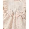 imageRenotemy Newborn Baby Girl Clothes Infant Girl Outfits Knit Romper Dress with Hat Baby Clothes for Girls 018 MonthsSolid Beige
