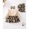 imageRenotemy Newborn Baby Girl Clothes Infant Girl Outfits Knit Romper Dress with Hat Baby Clothes for Girls 018 MonthsYellow Rose