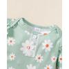 imageRenotemy Newborn Baby Girl Clothes Outfits Infant Romper Ruffle Floral Pants Cute Toddler Baby Girl Clothes SetGreen Daisy