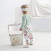 imageRenotemy Newborn Baby Girl Clothes Outfits Infant Romper Ruffle Floral Pants Cute Toddler Baby Girl Clothes SetLight Mint