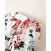 imageRenotemy Newborn Baby Girl Clothes Outfits Infant Romper Ruffle Floral Pants Cute Toddler Baby Girl Clothes SetPink  White