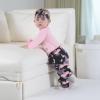 imageRenotemy Newborn Baby Girl Clothes Outfits Infant Romper Ruffle Floral Pants Cute Toddler Baby Girl Clothes SetPink Camo