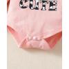 imageRenotemy Newborn Baby Girl Clothes Outfits Infant Romper Ruffle Floral Pants Cute Toddler Baby Girl Clothes SetPink Cow Print