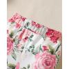 imageRenotemy Newborn Baby Girl Clothes Outfits Infant Romper Ruffle Floral Pants Cute Toddler Baby Girl Clothes SetPink Floral