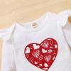 imageRenotemy Newborn Baby Girl Clothes Outfits Infant Romper Ruffle Floral Pants Cute Toddler Baby Girl Clothes SetValentinesfloral