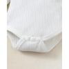 imageRenotemy Newborn Baby Girl Clothes Outfits Infant Romper Ruffle Floral Pants Cute Toddler Baby Girl Clothes SetWhite Blue Strip