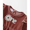 imageRenotemy Newborn Infant Baby Girl Clothes Cotton Linen Rompers Solid Ruffle Jumpsuits Infant Baby Clothes GirlPink Velvet