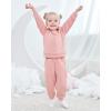 imageRenotemy Newborn Infant Baby Girl Clothes Outfits Fall Winter Long Sleeve Sweatshirts Pants Cute Baby Girl Outfits SetCottonplaid Pink