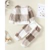 imageRenotemy Newborn Infant Baby Girl Clothes Outfits Fall Winter Long Sleeve Sweatshirts Pants Cute Baby Girl Outfits SetFlannel Plaid