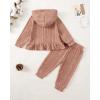 imageRenotemy Newborn Infant Baby Girl Clothes Outfits Fall Winter Long Sleeve Sweatshirts Pants Cute Baby Girl Outfits SetHoodie Dusky Pink