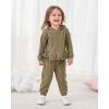 imageRenotemy Newborn Infant Baby Girl Clothes Outfits Fall Winter Long Sleeve Sweatshirts Pants Cute Baby Girl Outfits SetHoodie Green