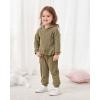 imageRenotemy Newborn Infant Baby Girl Clothes Outfits Fall Winter Long Sleeve Sweatshirts Pants Cute Baby Girl Outfits SetHoodie Green