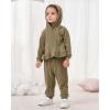 imageRenotemy Newborn Infant Baby Girl Clothes Outfits Fall Winter Long Sleeve Sweatshirts Pants Cute Baby Girl Outfits SetHoodie Green