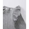 imageRenotemy Newborn Infant Baby Girl Clothes Outfits Fall Winter Long Sleeve Sweatshirts Pants Cute Baby Girl Outfits SetSolid Gray