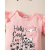 imageRenotemy Newborn Infant Baby Girl Clothes Summer Outfits Infant Romper Pants Cute Toddler Girl Clothes Gift SetFlare Pink