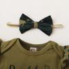imageRenotemy Newborn Infant Baby Girl Clothes Summer Outfits Infant Romper Pants Cute Toddler Girl Clothes Gift SetGreen
