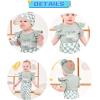 imageRenotemy Newborn Infant Baby Girl Clothes Summer Outfits Infant Romper Pants Cute Toddler Girl Clothes Gift SetGreen Plaid