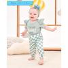 imageRenotemy Newborn Infant Baby Girl Clothes Summer Outfits Infant Romper Pants Cute Toddler Girl Clothes Gift SetGreen Plaid