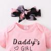 imageRenotemy Newborn Infant Baby Girl Clothes Summer Outfits Infant Romper Pants Cute Toddler Girl Clothes Gift SetPinkcamo