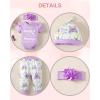 imageRenotemy Newborn Infant Baby Girl Clothes Summer Outfits Infant Romper Pants Cute Toddler Girl Clothes Gift SetPurpleflower