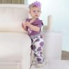 imageRenotemy Newborn Infant Baby Girl Clothes Summer Outfits Infant Romper Pants Cute Toddler Girl Clothes Gift SetPurples