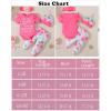imageRenotemy Newborn Infant Baby Girl Clothes Summer Outfits Infant Romper Pants Cute Toddler Girl Clothes Gift SetRose Pink