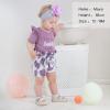 imageRenotemy Newborn Infant Baby Girl Clothes Summer Outfits Infant Romper Pants Cute Toddler Girl Clothes Gift SetShort Deep Purple
