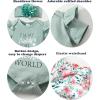 imageRenotemy Newborn Infant Baby Girl Clothes Summer Outfits Infant Romper Pants Cute Toddler Girl Clothes Gift SetShort Green Floral