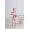 imageRenotemy Newborn Infant Baby Girl Clothes Summer Outfits Infant Romper Pants Cute Toddler Girl Clothes Gift SetTender Pink