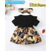 imageRenotemy Newborn Infant Baby Girl Dresses Toddler Girl Clothes Gifts Flower Sundress Summer Outfits Baby Clothes for GirlsLeave Print