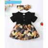 imageRenotemy Newborn Infant Baby Girl Dresses Toddler Girl Clothes Gifts Flower Sundress Summer Outfits Baby Clothes for GirlsLeave Print