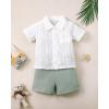 imageToddler Baby Boy Clothes Summer Outfits Cotton Short Sleeve TShirt Dinosaurs Shorts Set Boy Clothes Outfits SetBeige Shirt