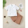 imageToddler Baby Boy Clothes Summer Outfits Cotton Short Sleeve TShirt Dinosaurs Shorts Set Boy Clothes Outfits SetWhite