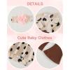 imageRenotemy Preemie Newborn Baby Girl Clothes Infant Romper Fall Winter Outfits Gifts for Girls Cute Bell Bottoms Pant SetsBrown