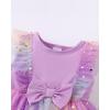 imageRenotemy Baby Girl Flower Dress Summer Tutu Tulle Boho Princess Wedding Birthday Party Dresses for Infant Girls 018 MonthsPurple Sequin