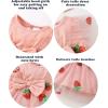 imageRenotemy Baby Girl Flower Dress Summer Tutu Tulle Boho Princess Wedding Birthday Party Dresses for Infant Girls 018 MonthsStrawberry Tulle