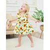 imageRenotemy Newborn Infant Baby Girl Dresses Summer Outfits Boho Casual Sundress Gifts Toddler Clothes for Girl with Hat and BagYellow Sunflower