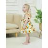 imageRenotemy Newborn Infant Baby Girl Dresses Summer Outfits Boho Casual Sundress Gifts Toddler Clothes for Girl with Hat and BagYellow Sunflower
