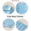 imageRenotemy Newborn Baby Boy Clothes Fall Winter Outfits Coming Home Outfits Infant Shower Gifts for Boys Preemie18 MonthsLight Blue