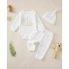 imageRenotemy Newborn Baby Boy Clothes Fall Winter Outfits Coming Home Outfits Infant Shower Gifts for Boys Preemie18 MonthsWhite