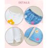 imageRenotemy Toddler Baby Girl Clothes Fall Winter Outfits Gifts Sweatshirt Bell Bottom Jeans Pants for 12Months5 Year GirlsWhite Flower