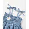 imageRenotemy Newborn Baby Girl Lace Romper Infant Summer Boho Flower Tulle Dress Party Gifts Newborn Photography OutfitsDenim Blue