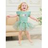 imageRenotemy Newborn Baby Girl Lace Romper Infant Summer Boho Flower Tulle Dress Party Gifts Newborn Photography OutfitsMint Green