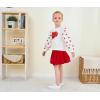 imageRenotemy Toddler Baby Girl Fall Winter Skirt Set Sweatshirt Pleated ALine Dress Little Girls Clothes 2Piece Outfits 18M6TRed Heart